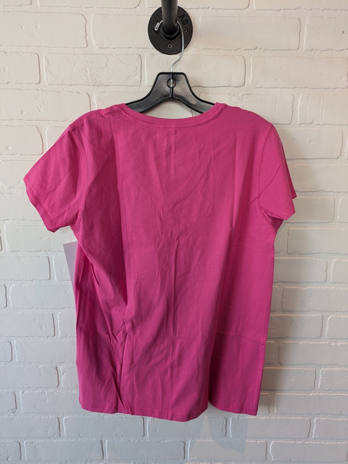 Top Short Sleeve Basic By Clothes Mentor In Pink, Size: M