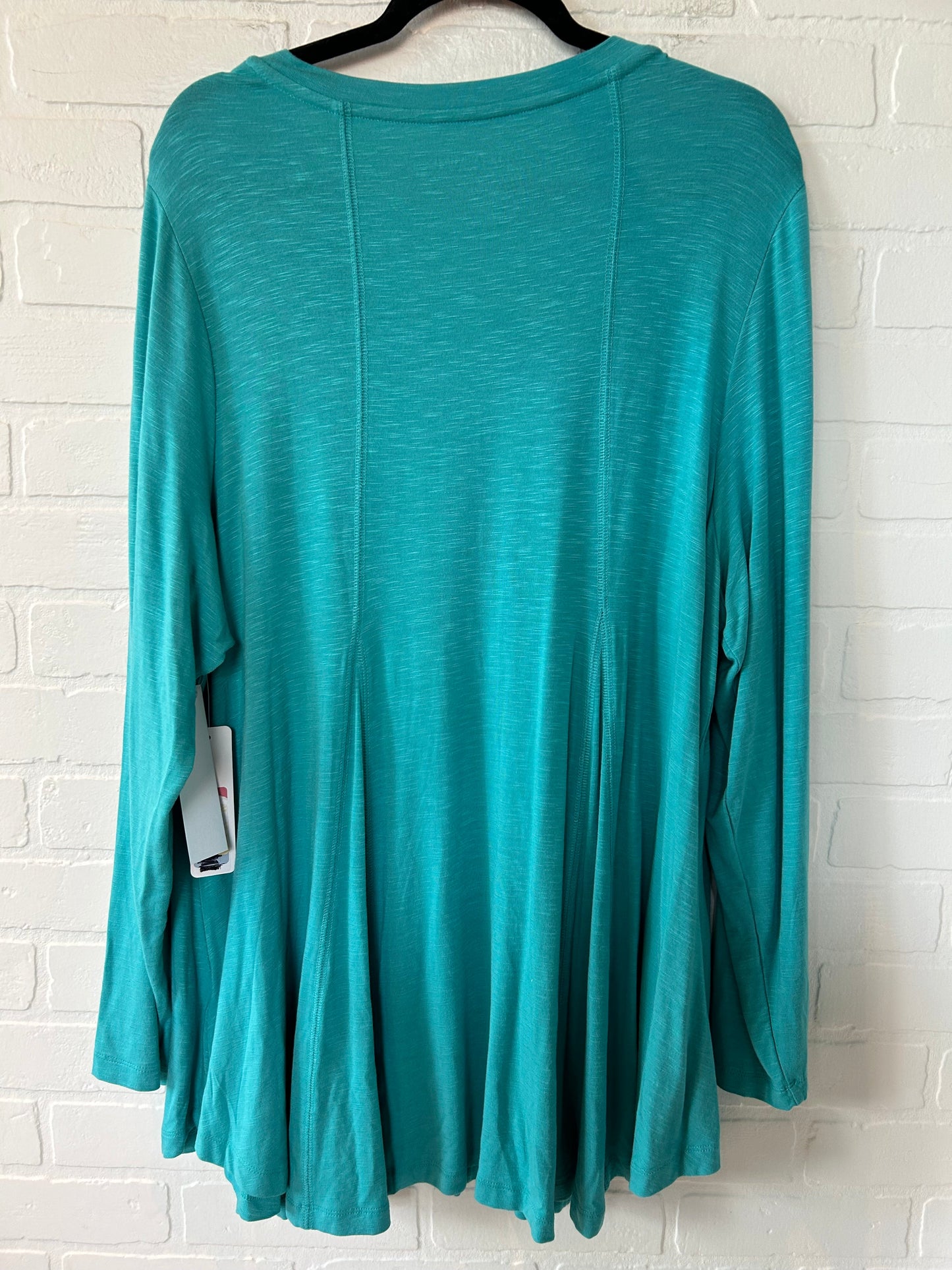 Tunic Long Sleeve By Soft Surroundings In Green, Size: 2x