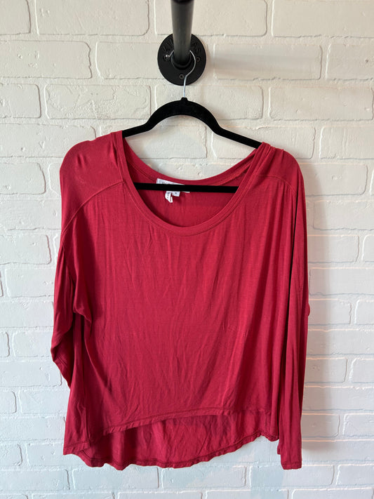 Top Long Sleeve Basic By Bcbgeneration In Red, Size: M