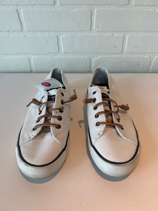 Shoes Sneakers By Sperry In White, Size: 8.5