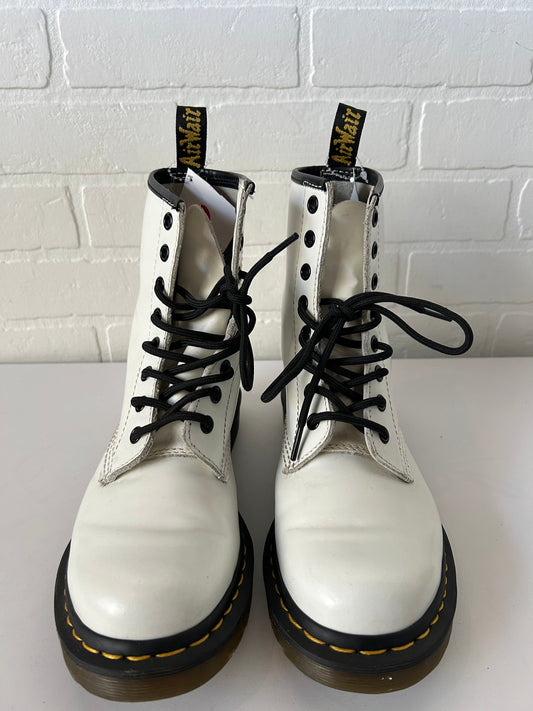 Boots Combat By Dr Martens In White, Size: 8