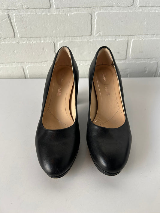 Shoes Heels Block By Clarks In Black, Size: 6