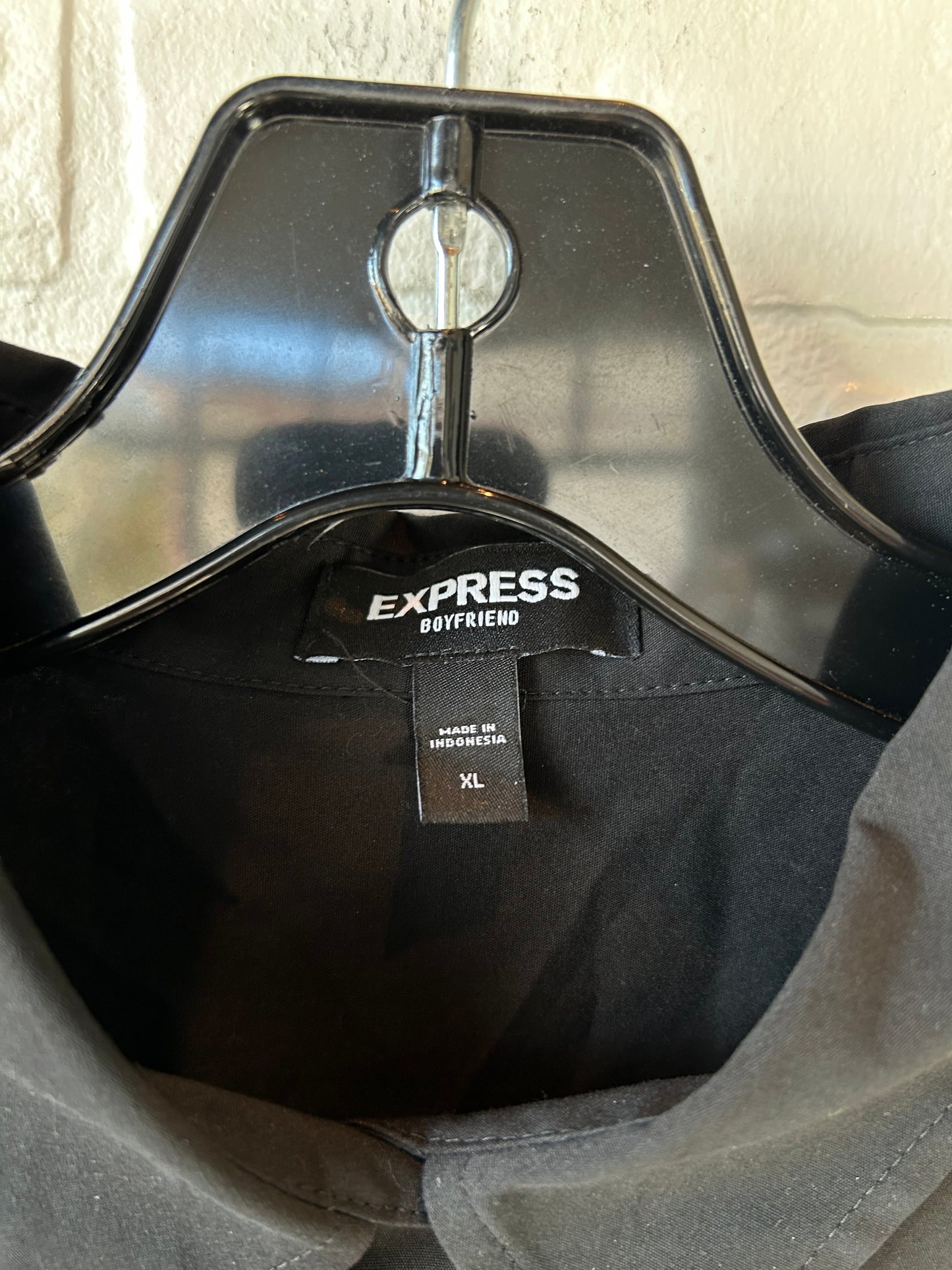 Top Long Sleeve By Express In Black, Size: Xl