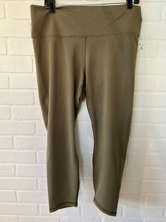 Athletic Capris By Fabletics In Green, Size: 18