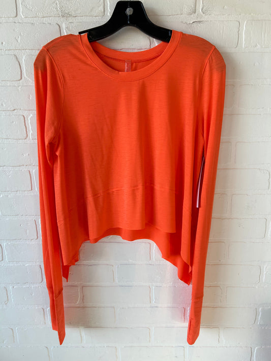 Top Long Sleeve By Free People In Orange, Size: S