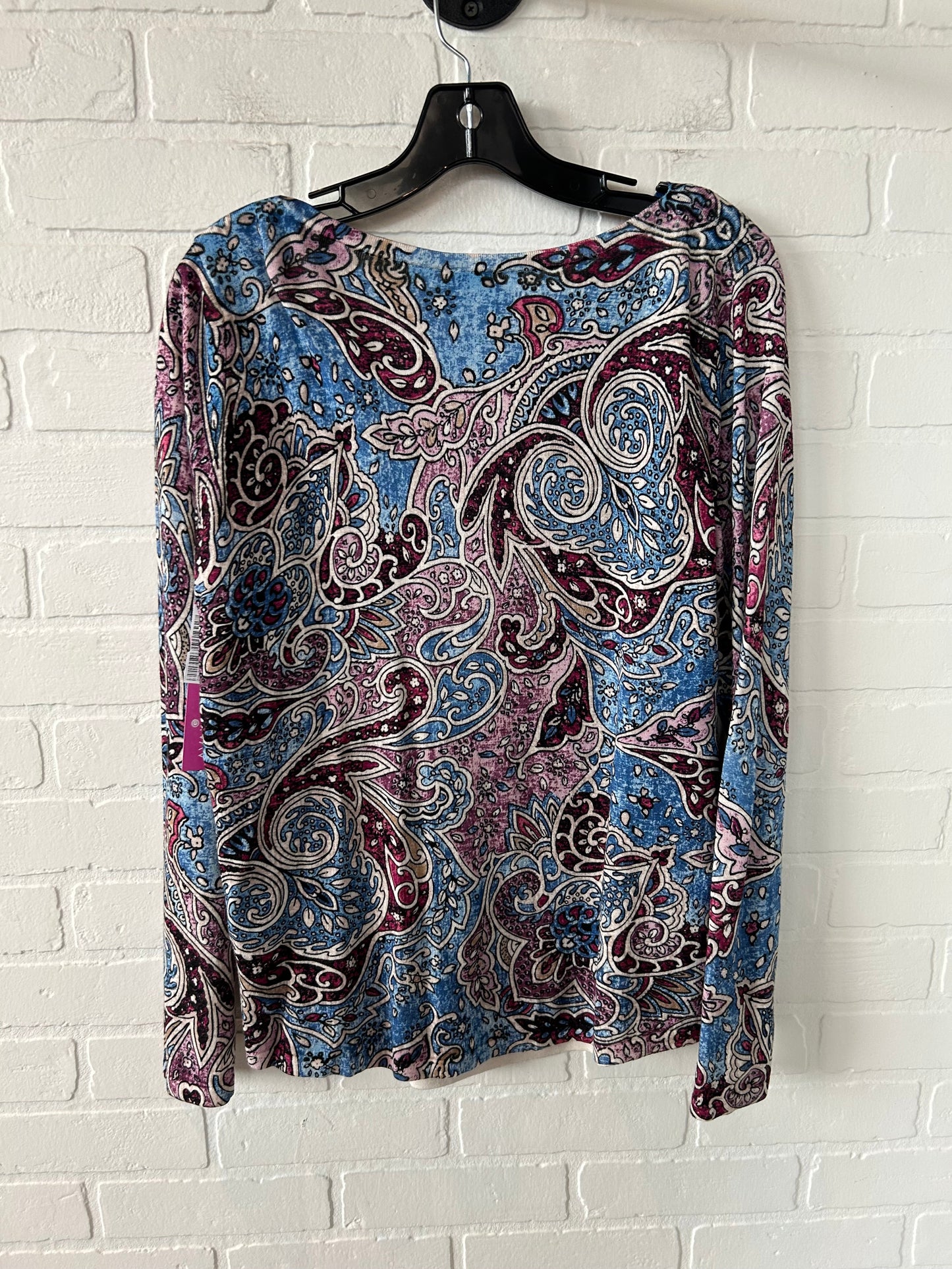 Top Long Sleeve By Chicos In Blue & Purple, Size: M