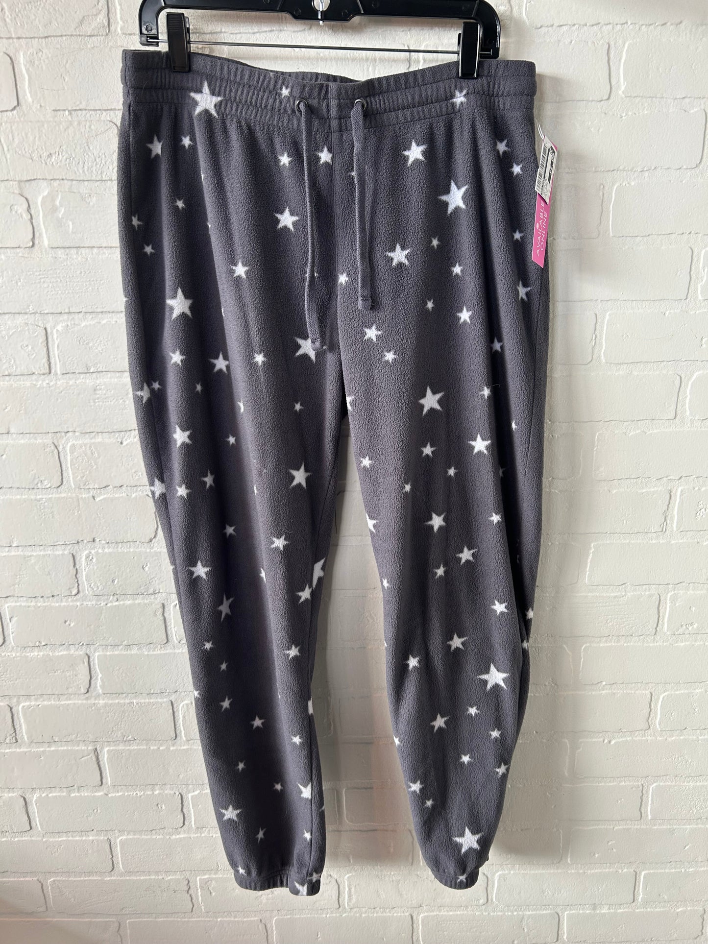 Pajama Pants By Old Navy In Grey & White, Size: 12