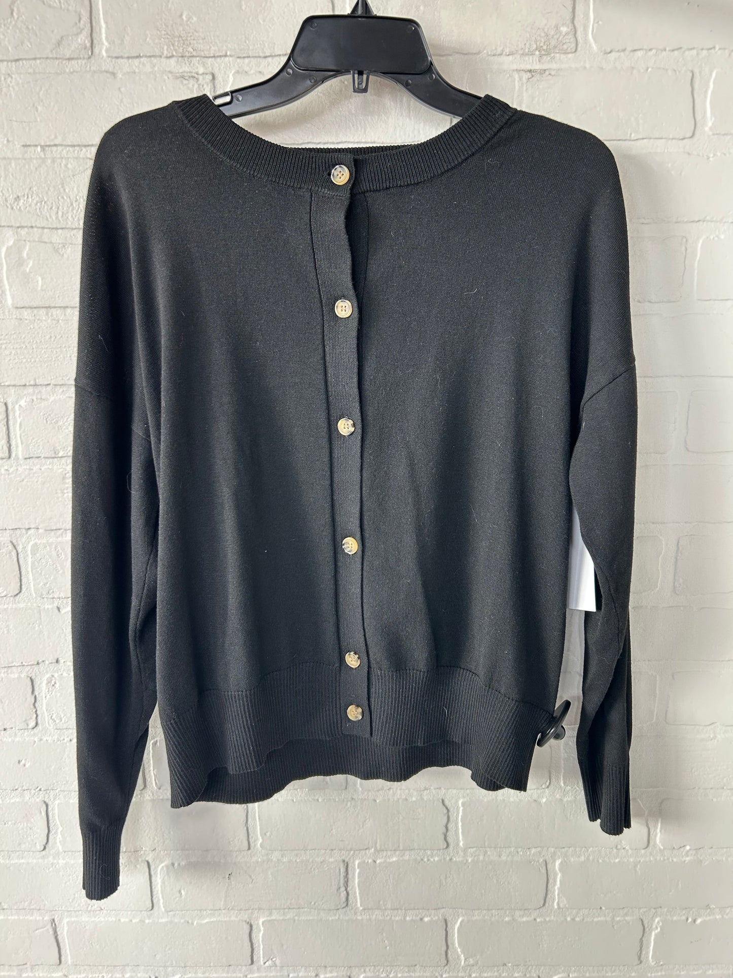 Sweater Cardigan By Time And Tru In Black, Size: S