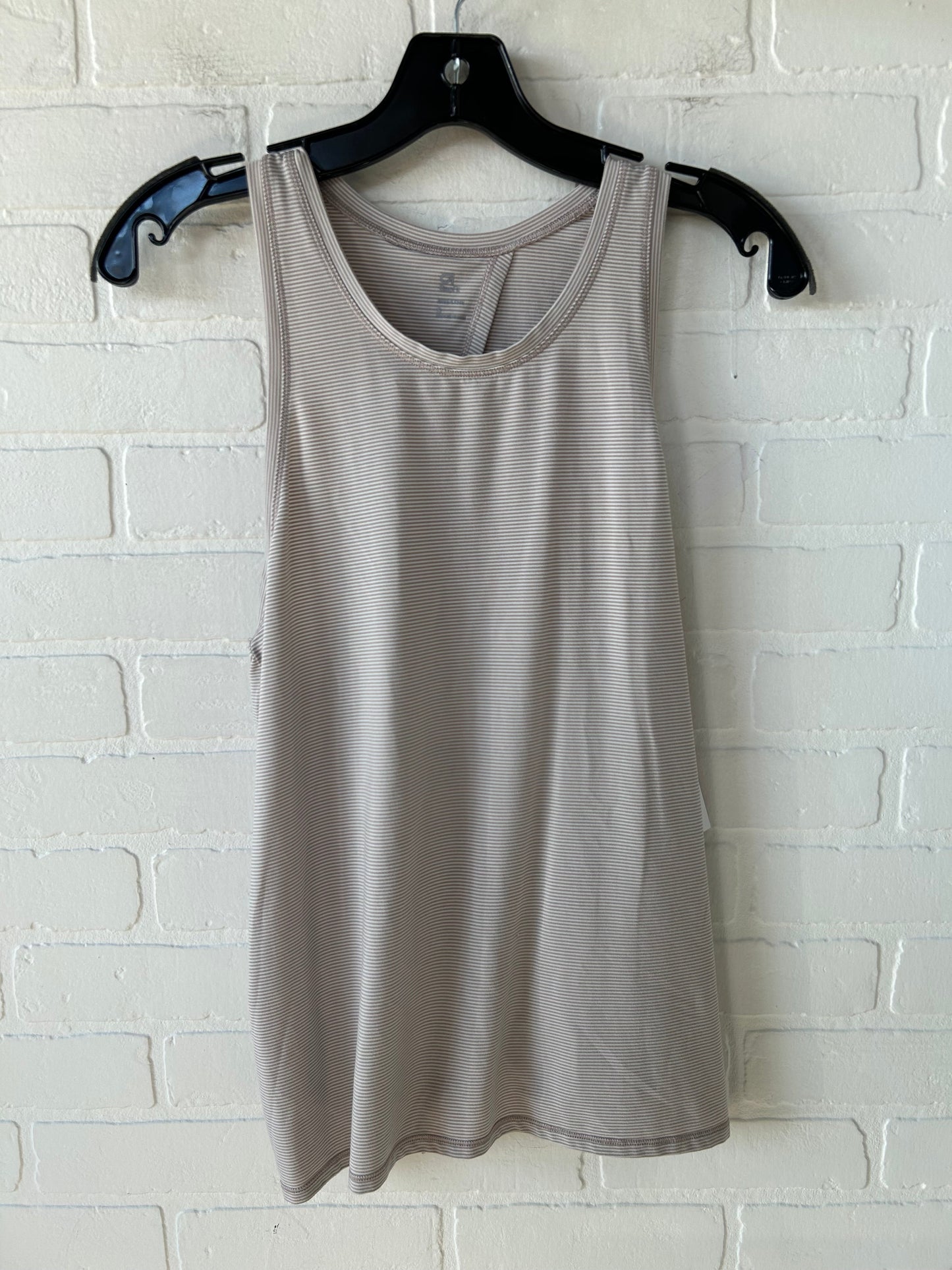 Athletic Tank Top By Gapfit In Tan & White, Size: S