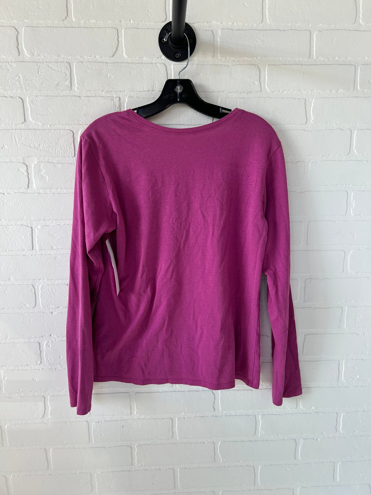 Top Long Sleeve By Patagonia In Pink, Size: L