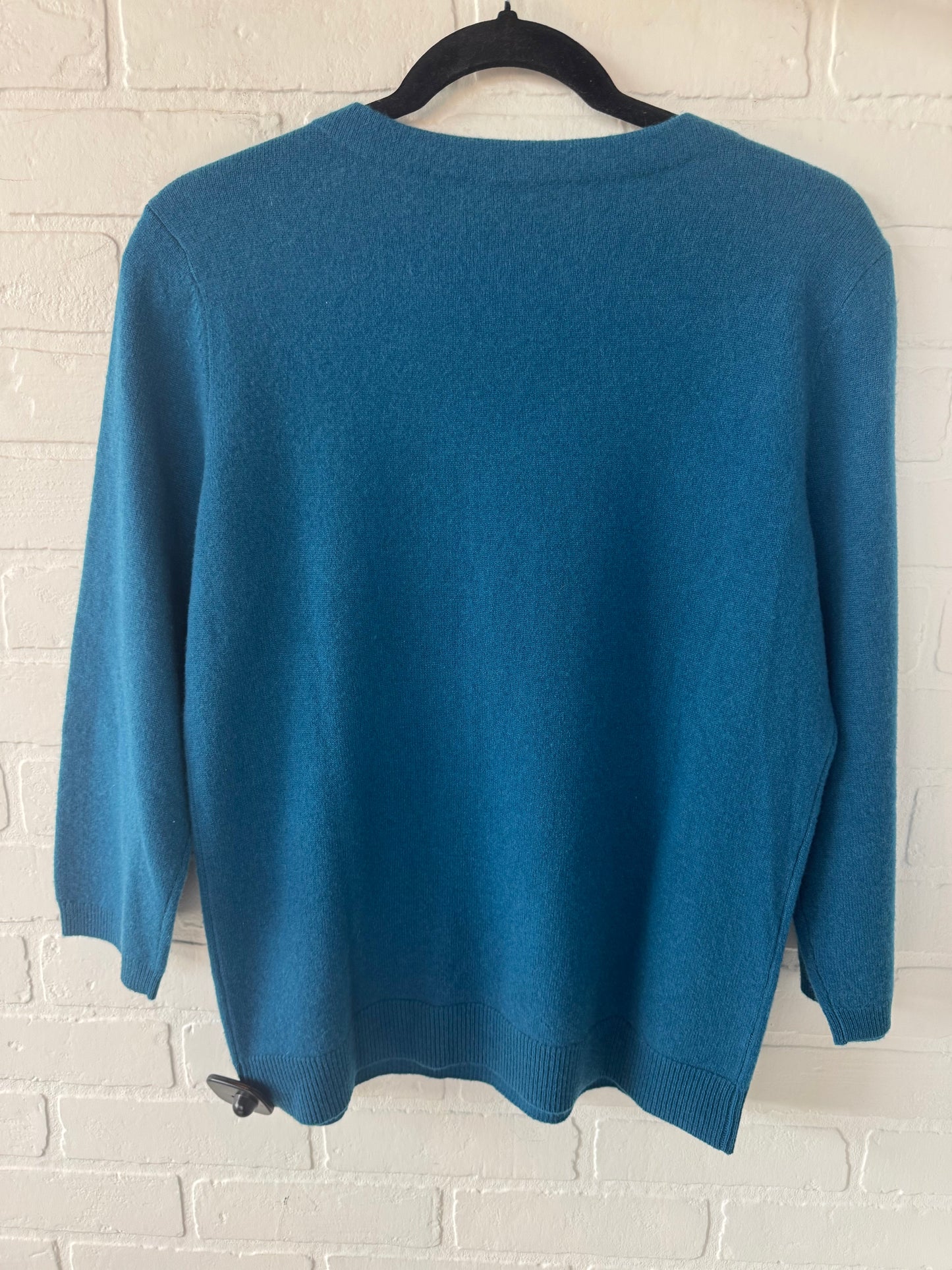 Sweater Cashmere By Talbots In Teal, Size: L