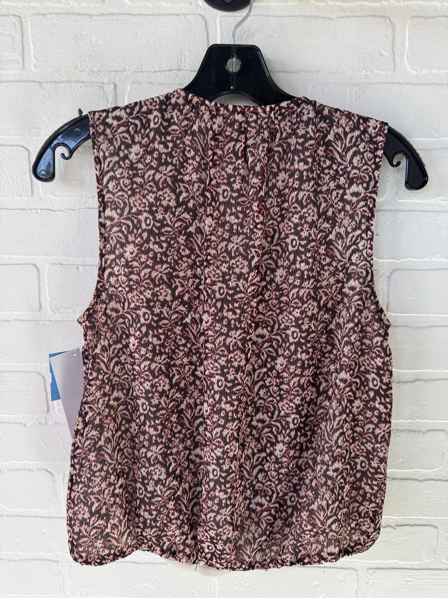 Top Sleeveless By Banana Republic In Brown & Pink, Size: Xs