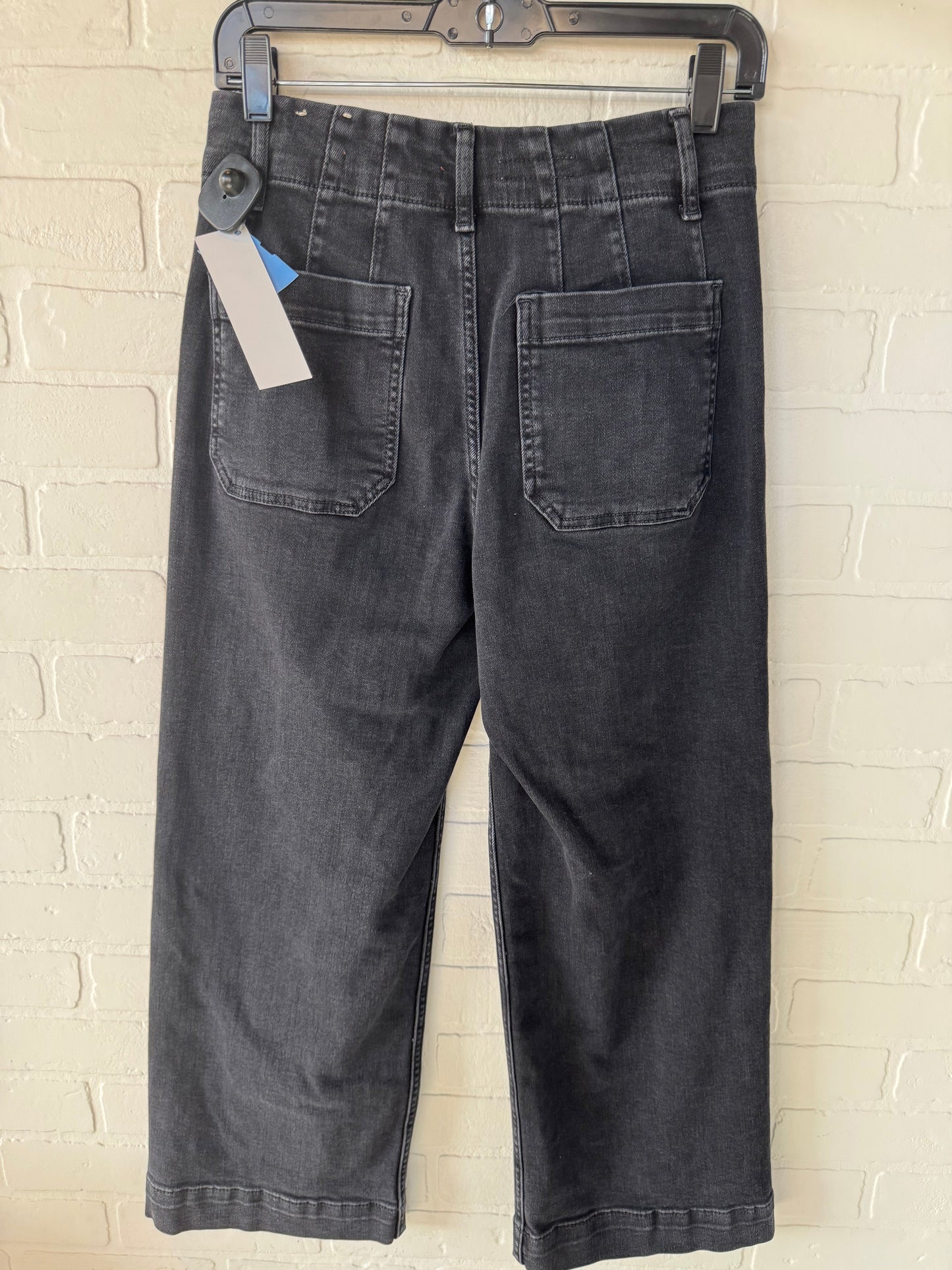 Jeans Wide Leg By Pilcro In Black Denim, Size: 2