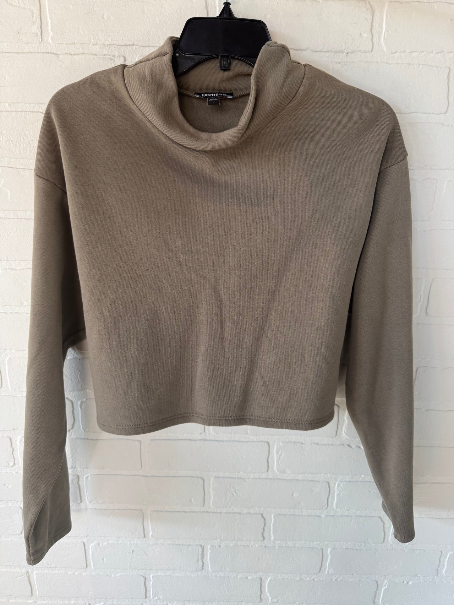 Sweatshirt Collar By Express In Brown, Size: M