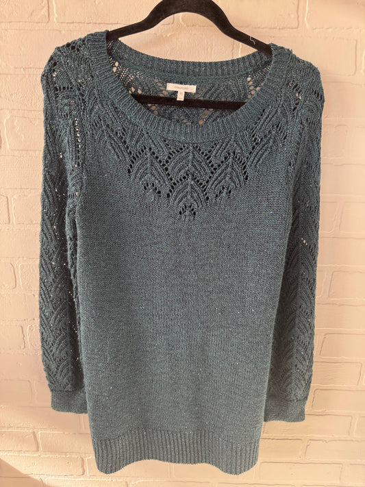 Sweater By Maurices In Blue & Green, Size: M