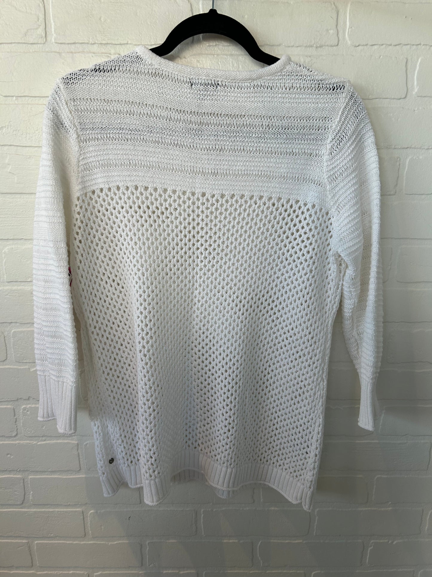 Sweater By Eddie Bauer In White, Size: Xl