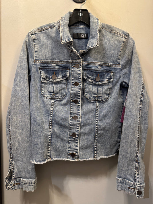 Jacket Denim By Kut In Blue Denim, Size: Xs