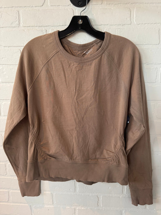 Athletic Top Long Sleeve Crewneck By Athleta In Brown, Size: M