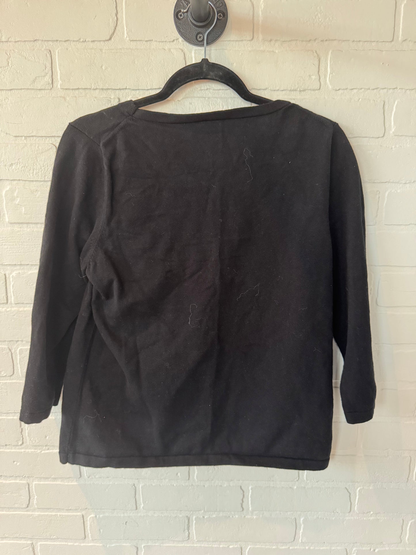 Sweater By Talbots In Black, Size: L