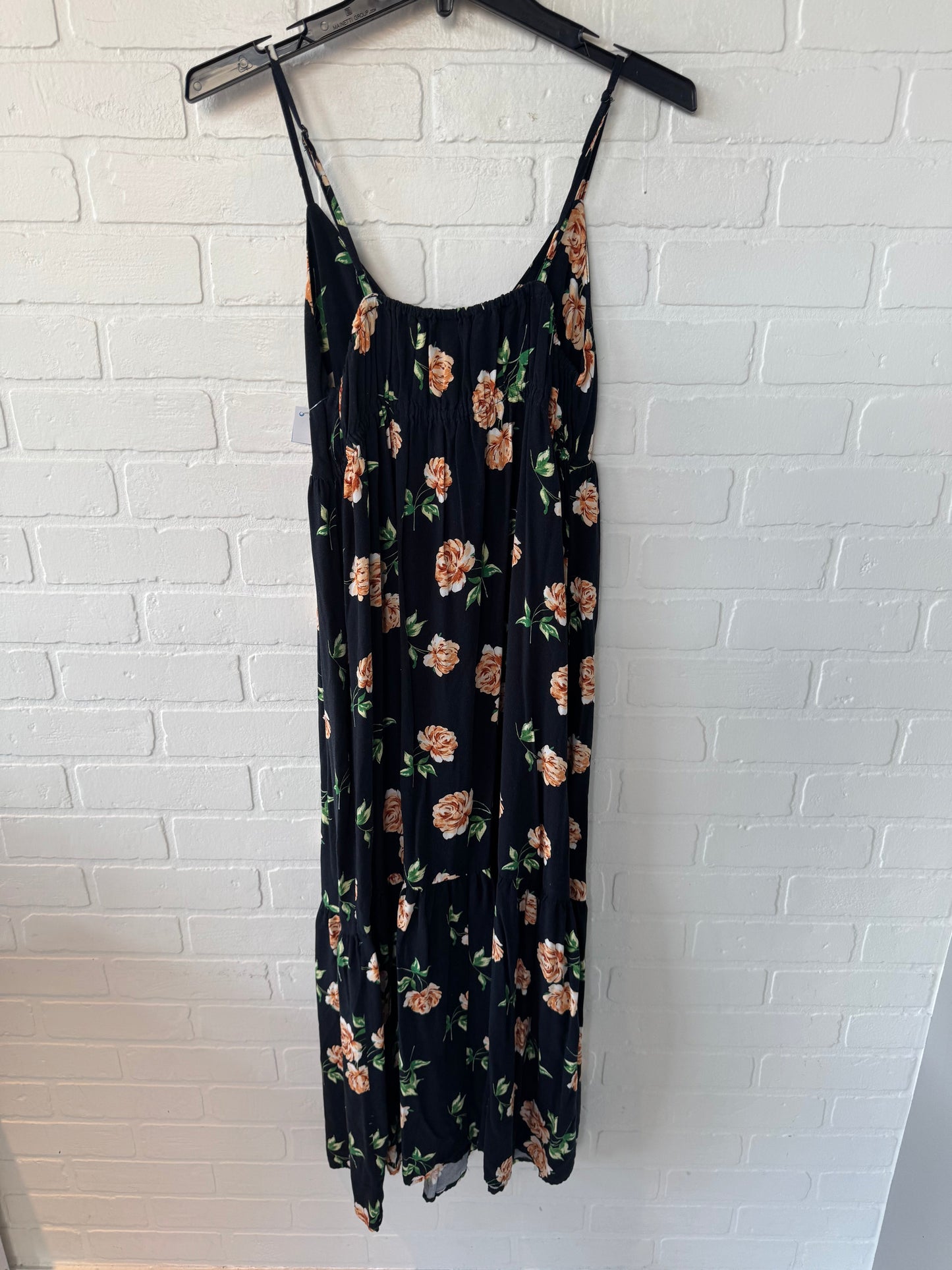 Dress Casual Maxi By Old Navy In Black & Orange, Size: S