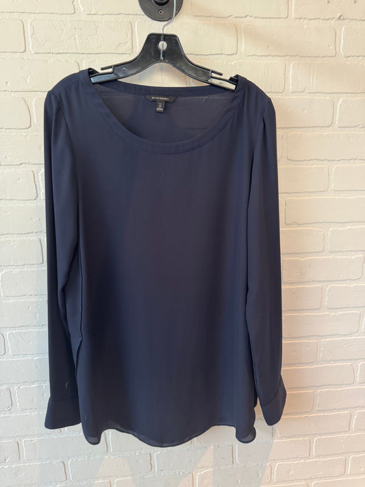 Tunic Long Sleeve By Banana Republic In Navy, Size: M