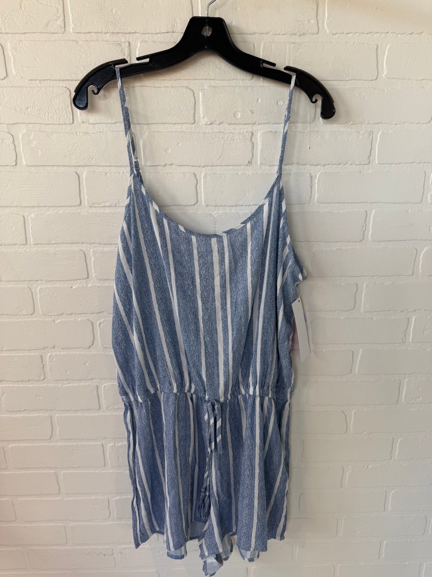 Romper By Hawaiian Tropic In Blue & White, Size: Xl