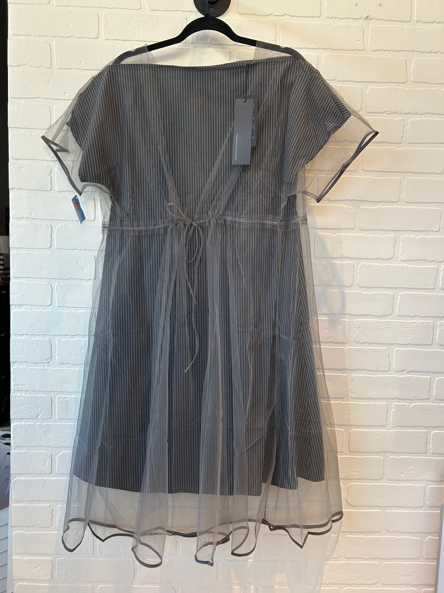 Dress Work By S-DEER In Grey & White, Size: M