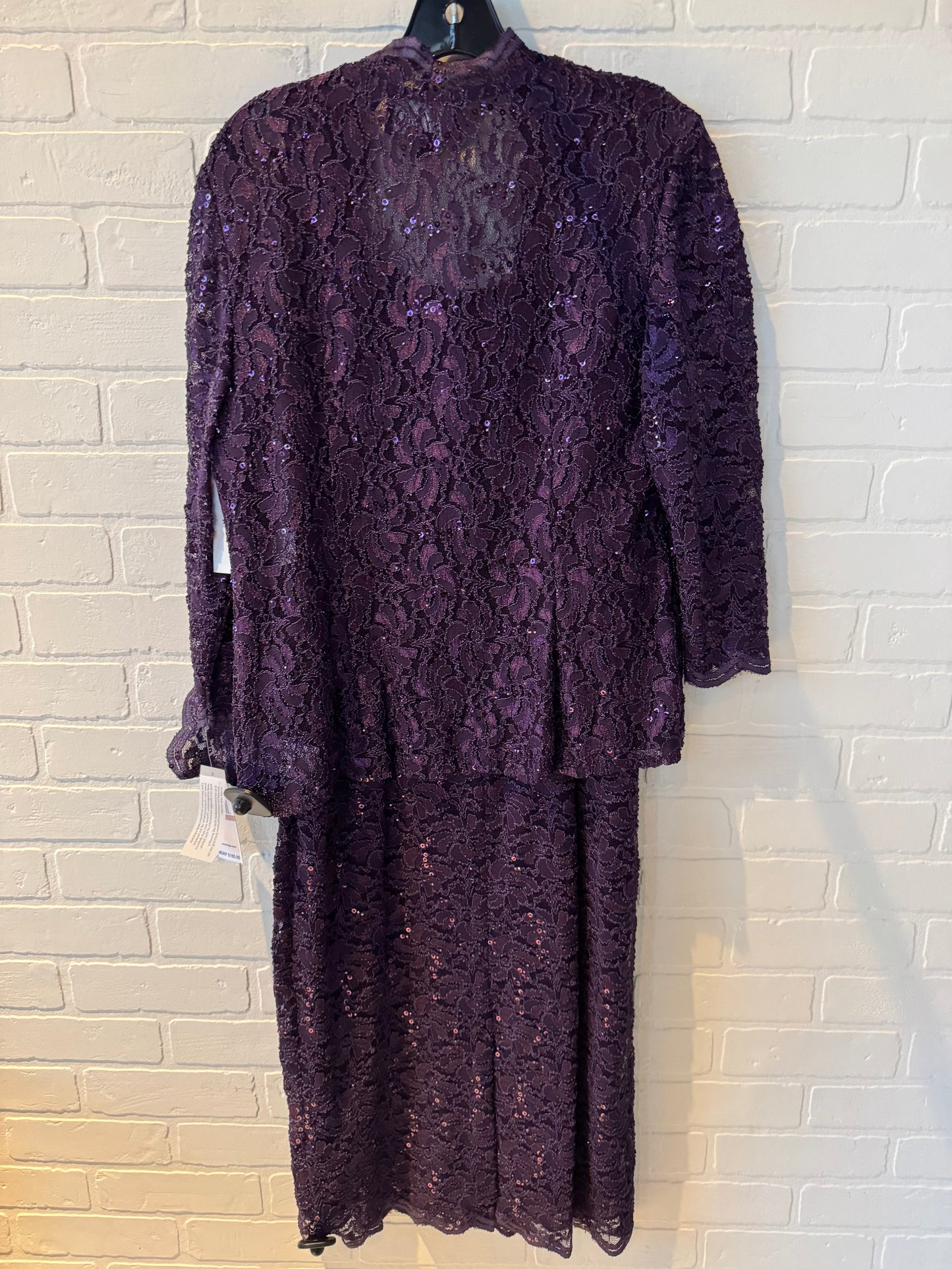 Dress Party Midi By Alex Evenings In Purple, Size: L