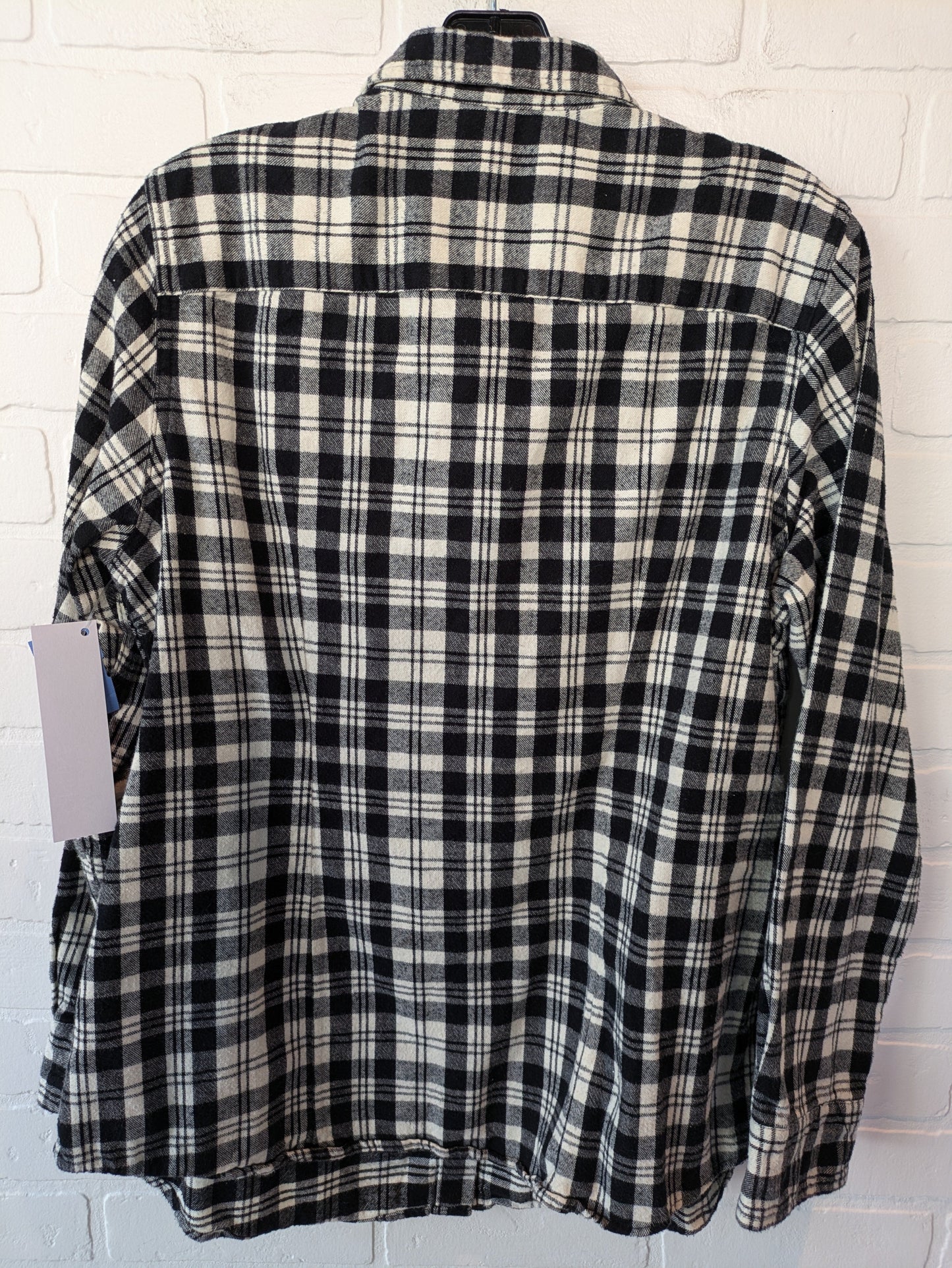 Blouse Long Sleeve By Ll Bean In Plaid, Size: 9.5