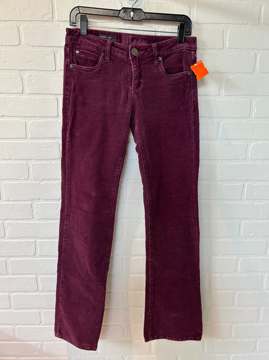 Purple Pants Corduroy Kut, Size 2