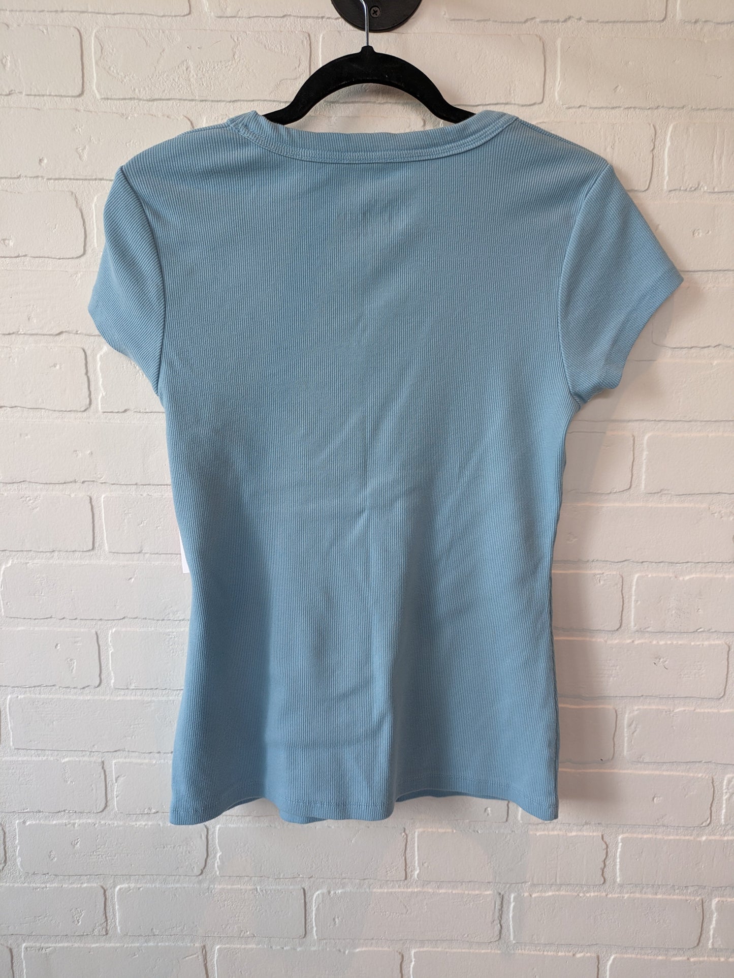 Blue Top Short Sleeve Basic Pilcro, Size Xl