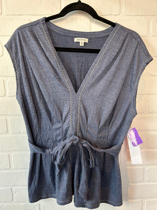 Blue Top Sleeveless Max Studio, Size Xl