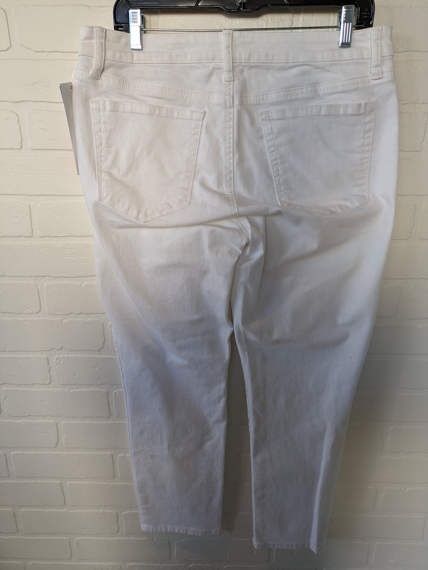 White Denim Jeans Cropped Lucky Brand, Size 12