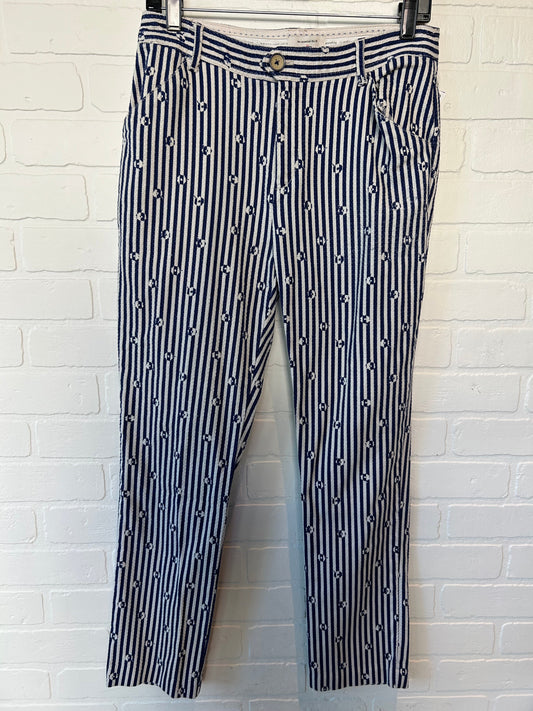 Blue & White Pants Other Anthropologie, Size 6