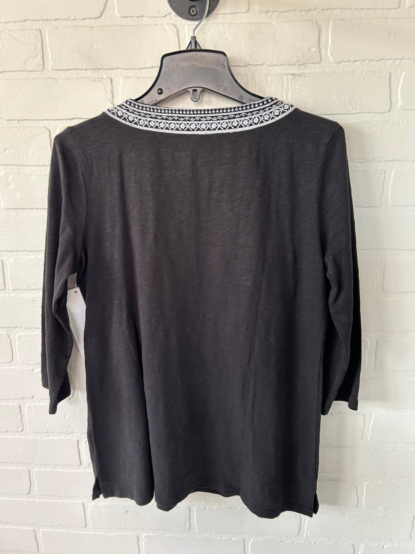 Black Top Long Sleeve Talbots, Size M