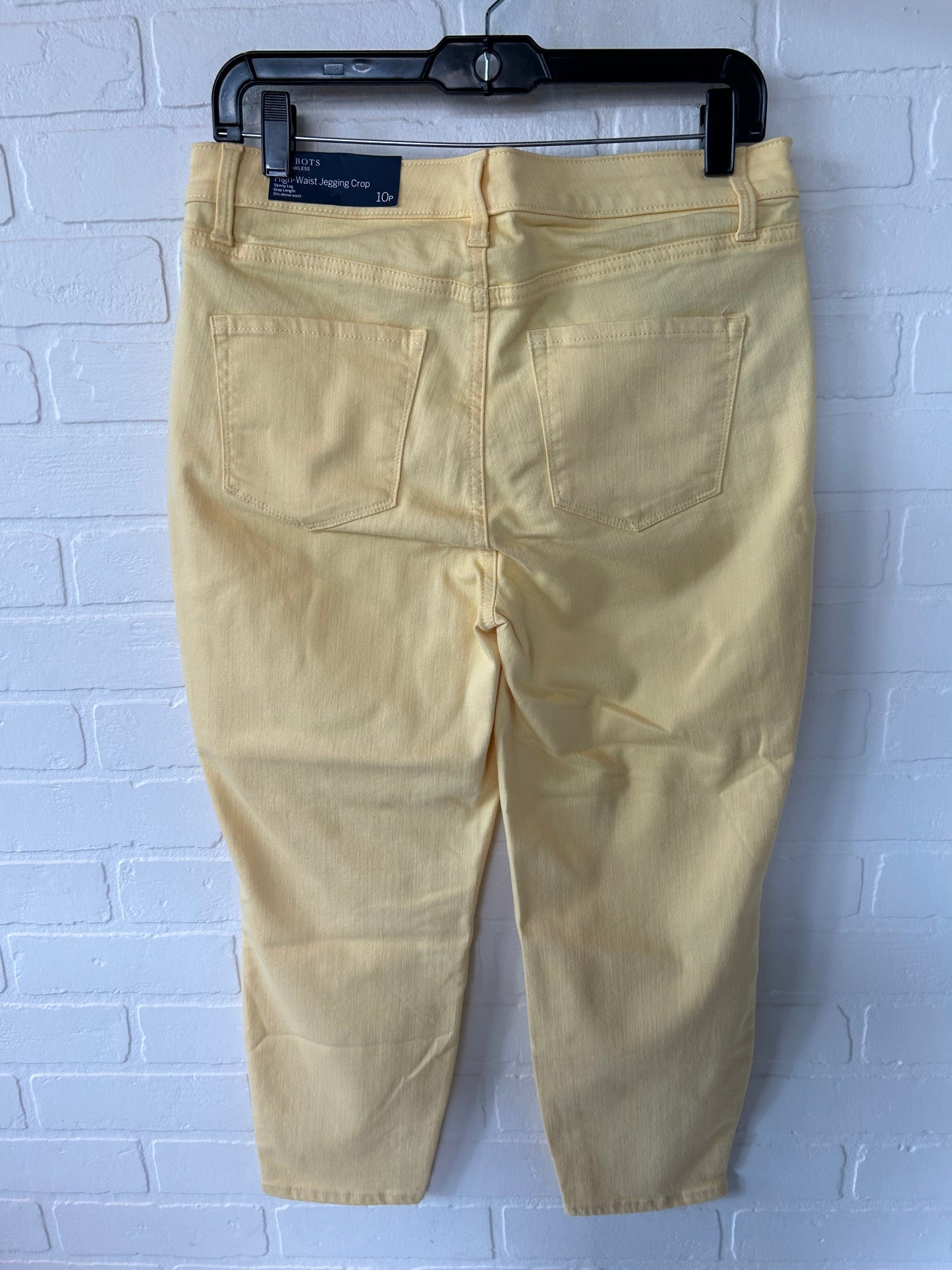 Yellow Pants Cropped Talbots, Size 10petite