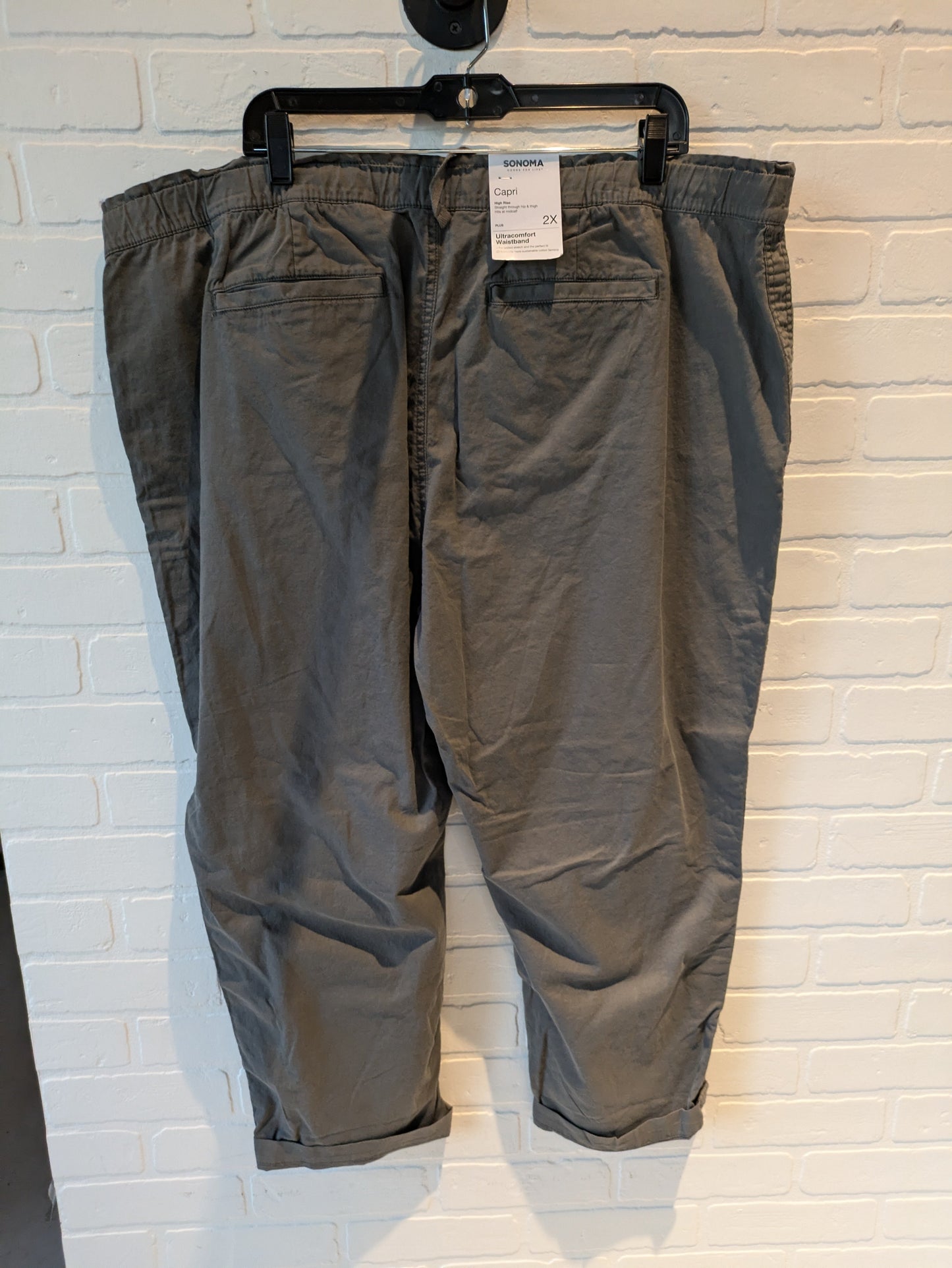 Grey Capris Sonoma, Size 2x