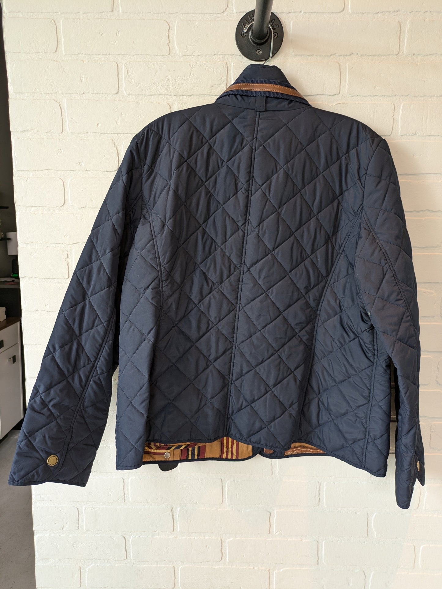 Navy Jacket Puffer & Quilted Lauren By Ralph Lauren, Size Xl