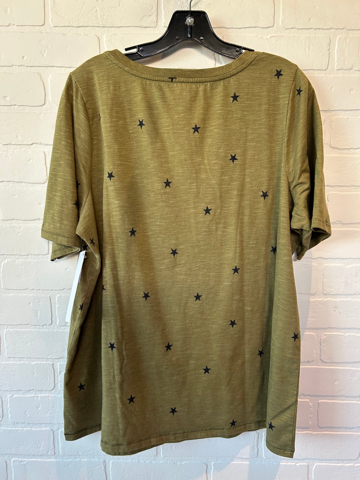 Green Top Short Sleeve Lane Bryant, Size 1x