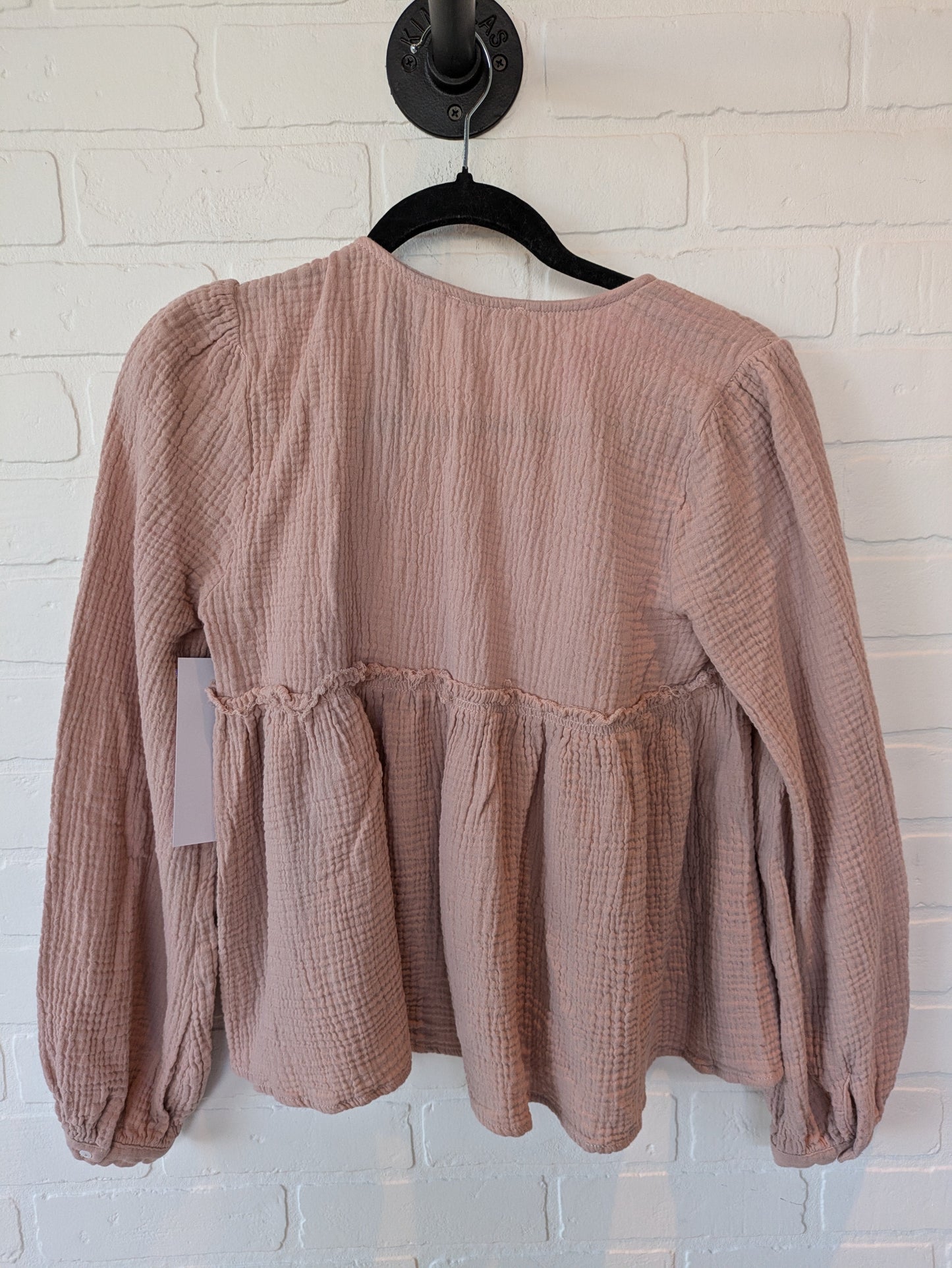 Pink Top Long Sleeve Altard State, Size S