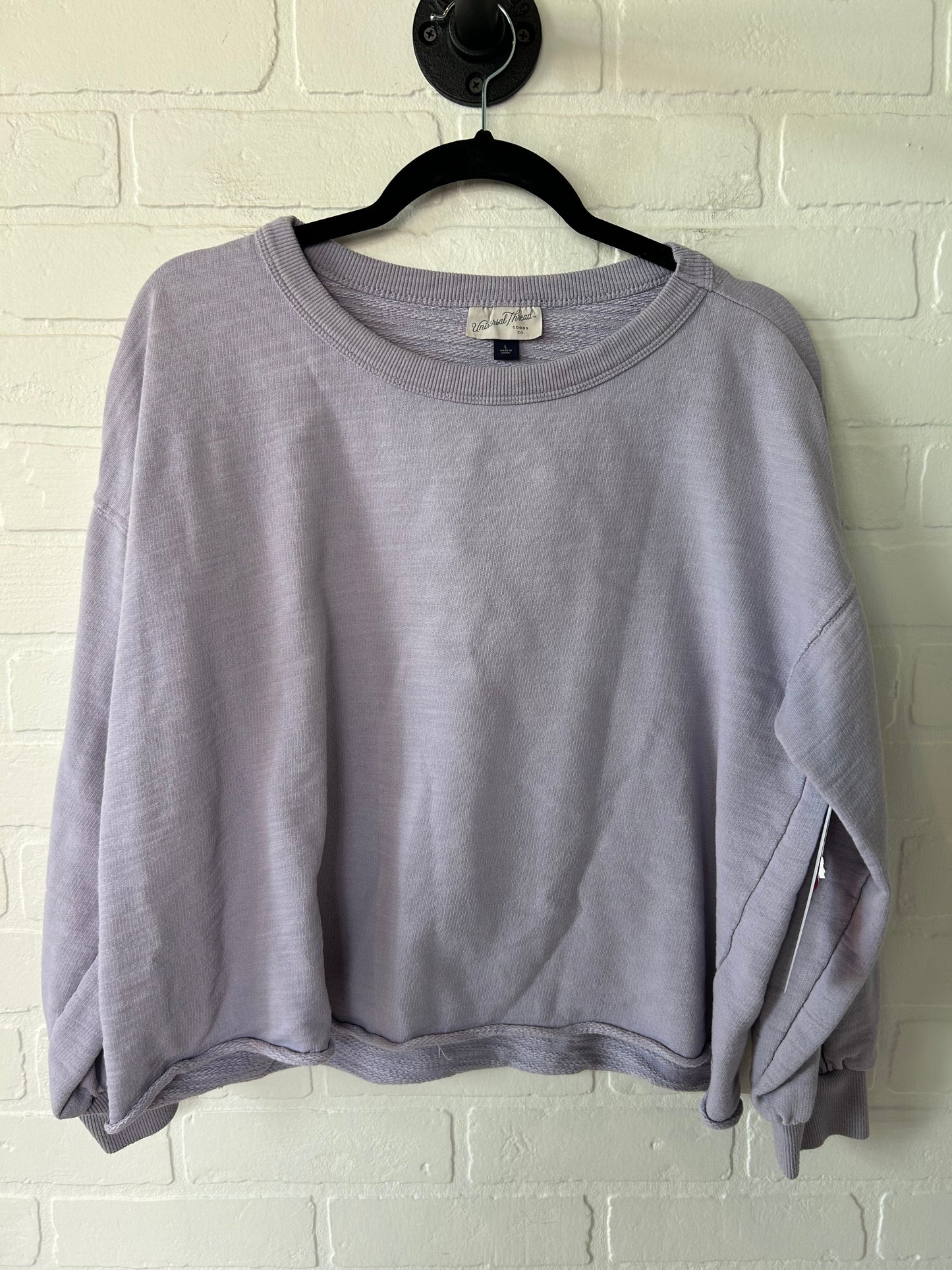 Purple Sweatshirt Crewneck Universal Thread, Size L