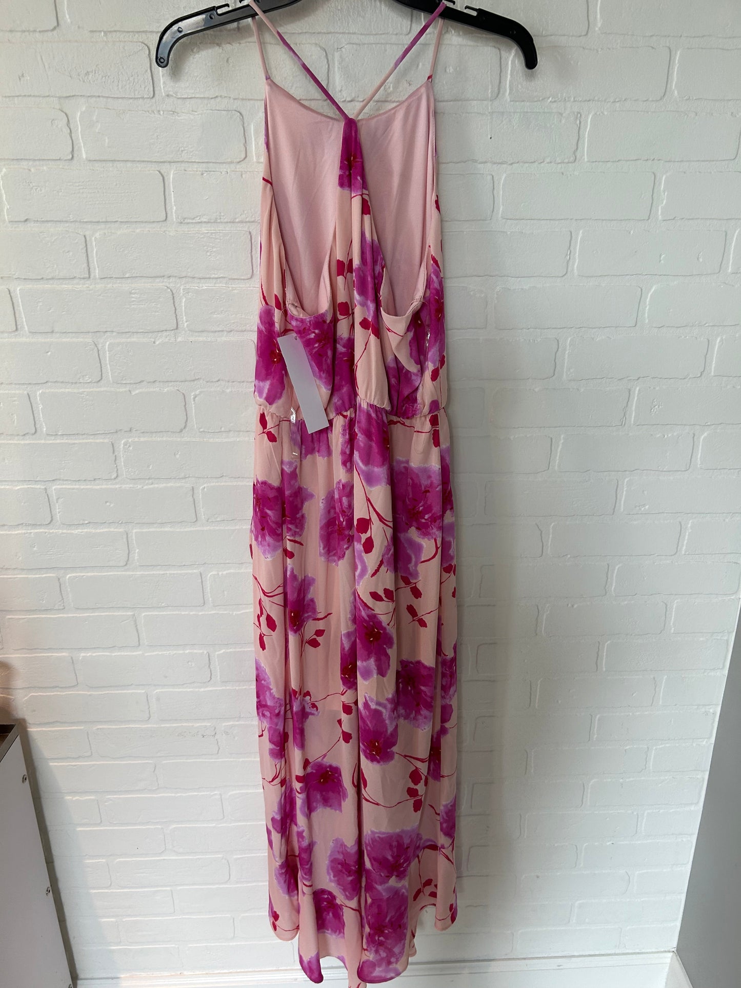 Pink & Purple Dress Casual Maxi Lush, Size L