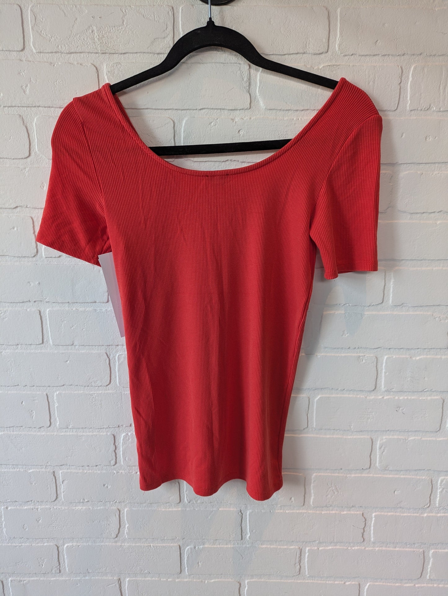 Orange Top Short Sleeve Basic J. Crew, Size Xs