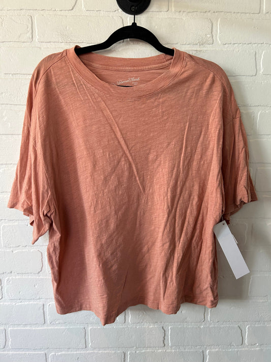 Orange Top Short Sleeve Basic Universal Thread, Size Xl