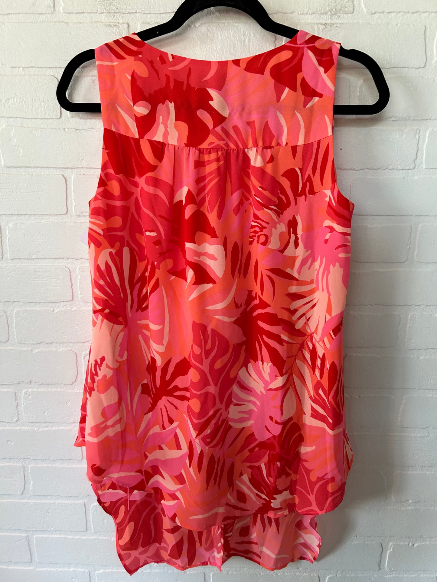 Orange & Pink Top Sleeveless Chicos, Size S