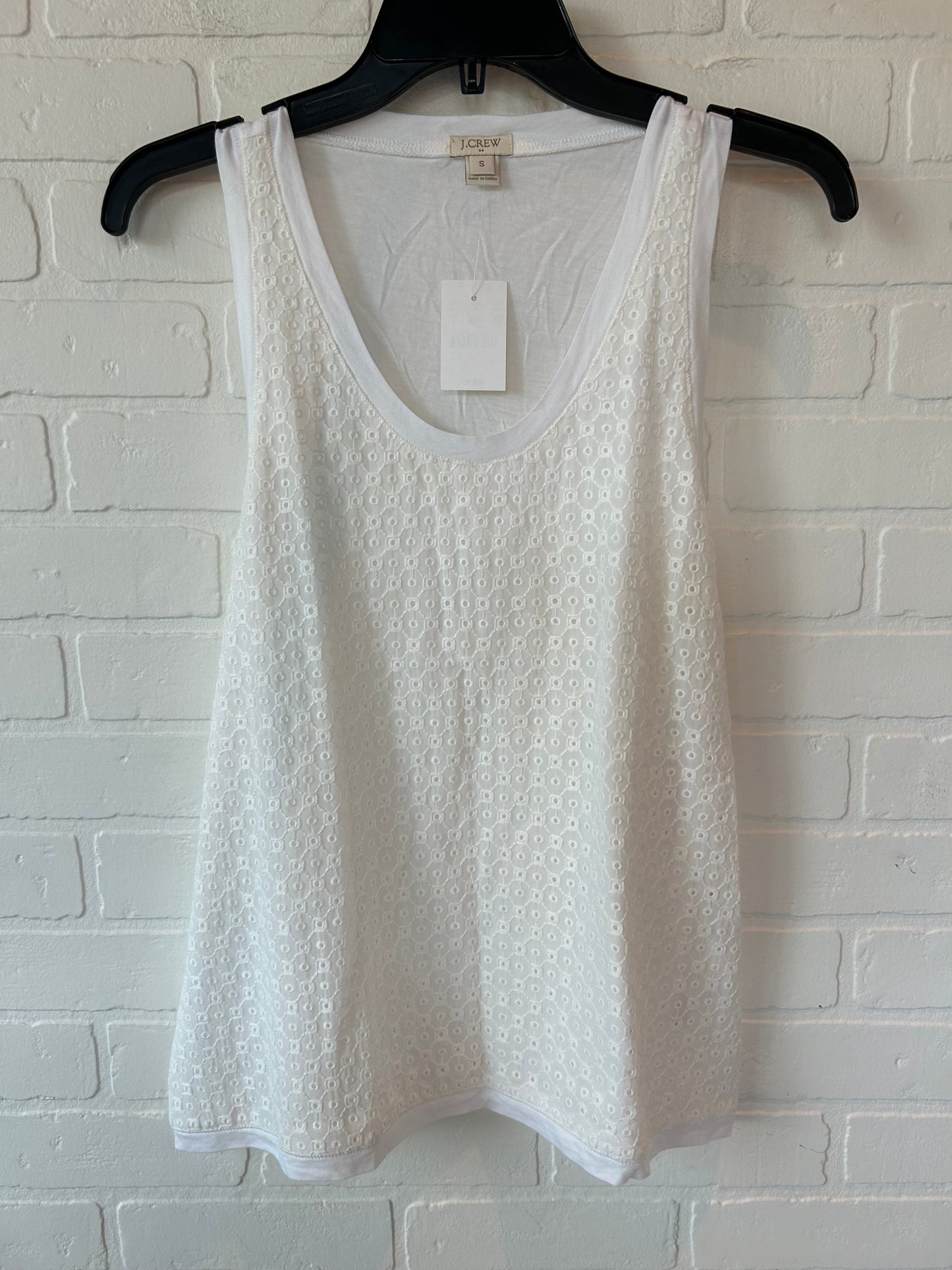 White Top Sleeveless J. Crew, Size S