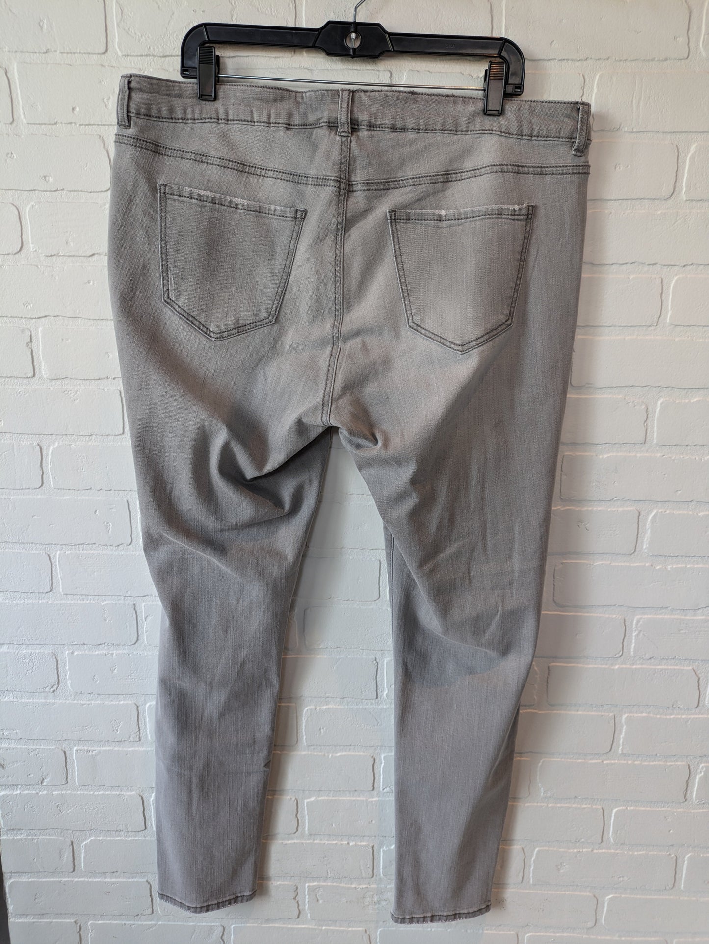 Jeans Skinny By Lane Bryant In Grey Denim, Size: 18