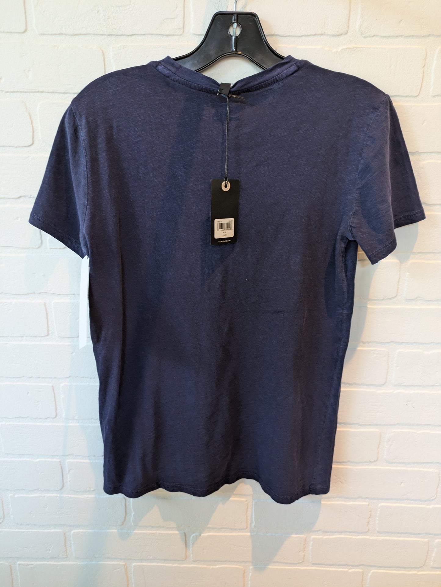 Top Short Sleeve By Lucky Brand In Blue, Size: S