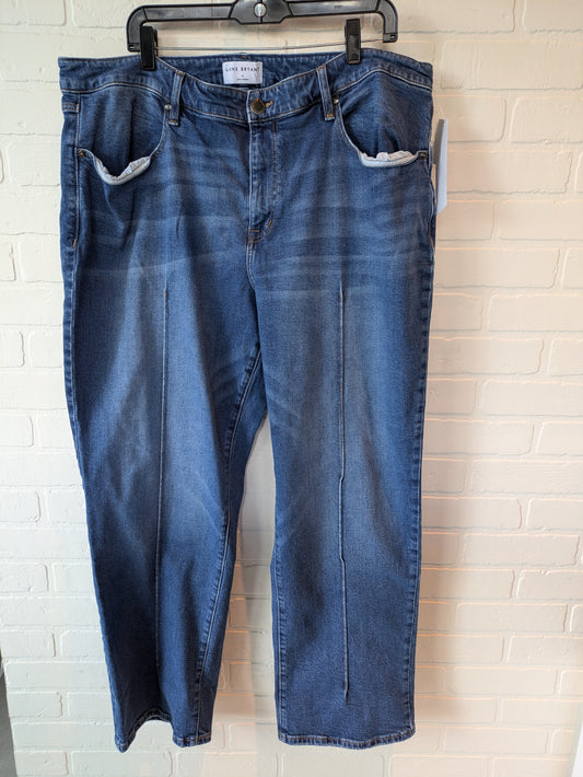 Jeans Straight By Lane Bryant In Blue Denim, Size: 20