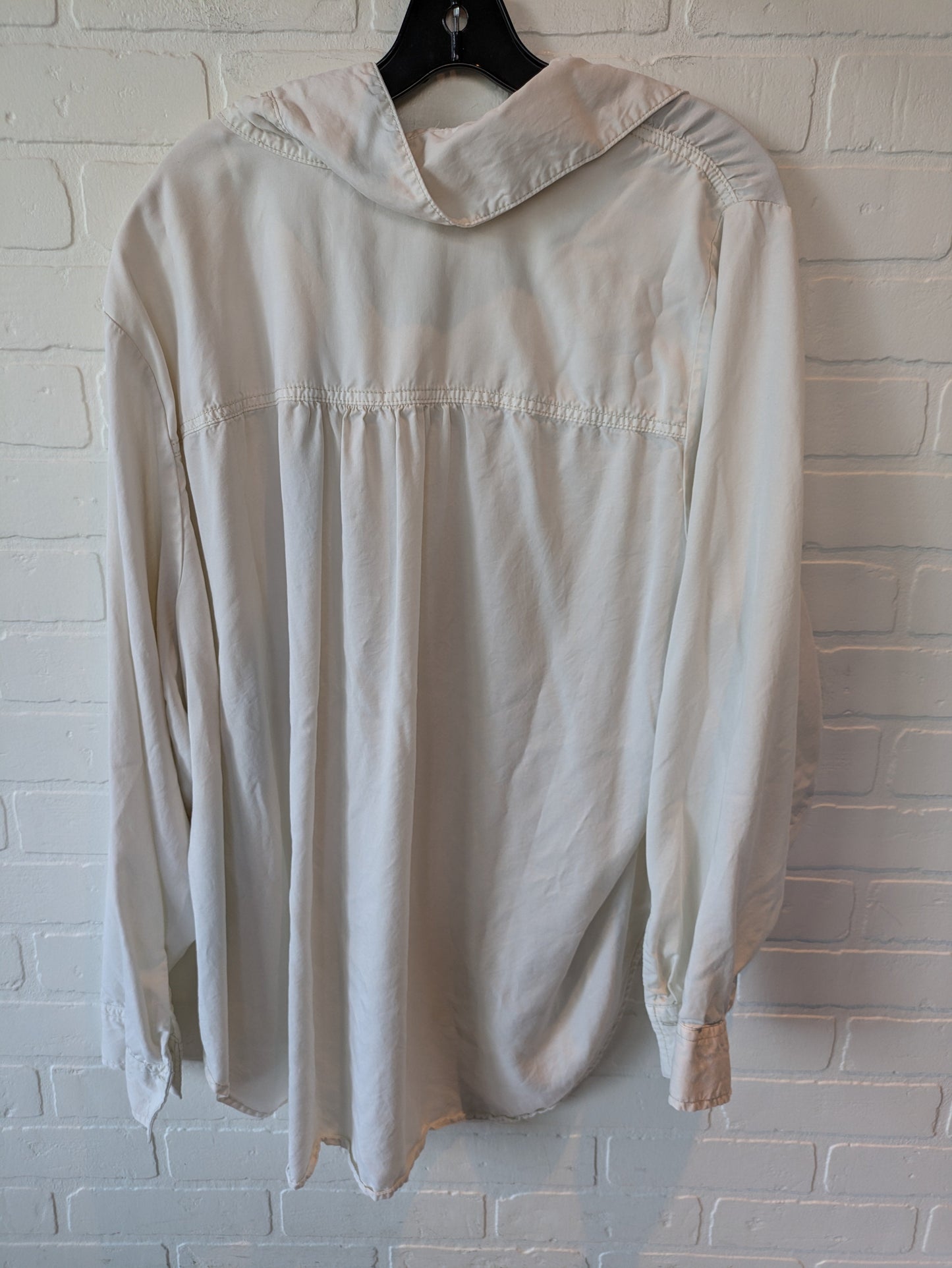 Top Long Sleeve By Lane Bryant In Cream, Size: 3x